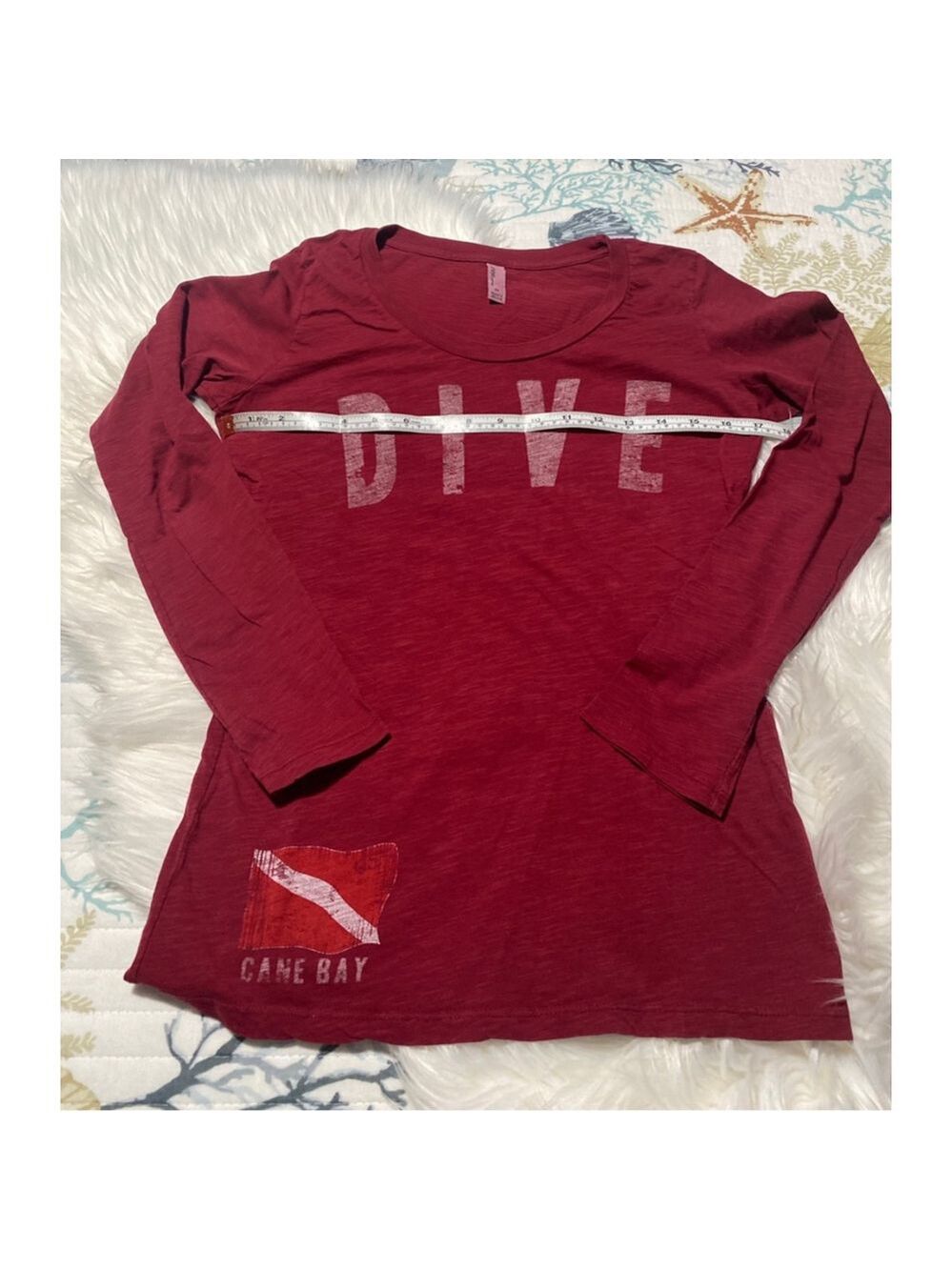 Techstyles Sportswear Red Dive Long Sleeve Tee women’s M